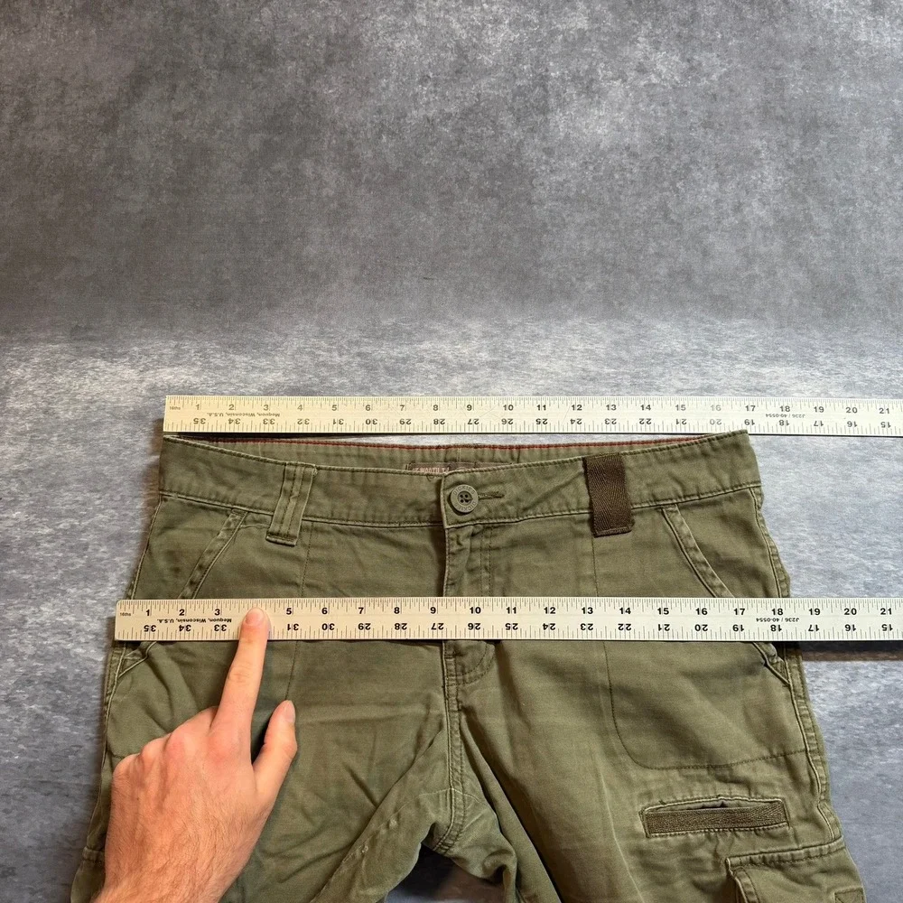 Dickies Relaxed Fit Cargo Shorts Olive Green Men's 32 Cotton Utility Workwear‎